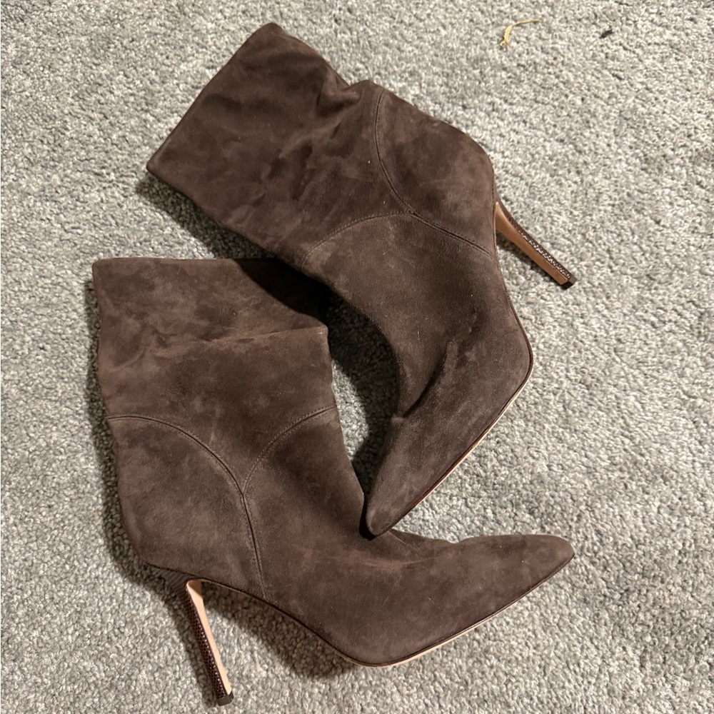 Veronica beard size 7.5 Elegant Brown Suede Women's Boots new - Picture 5 of 5